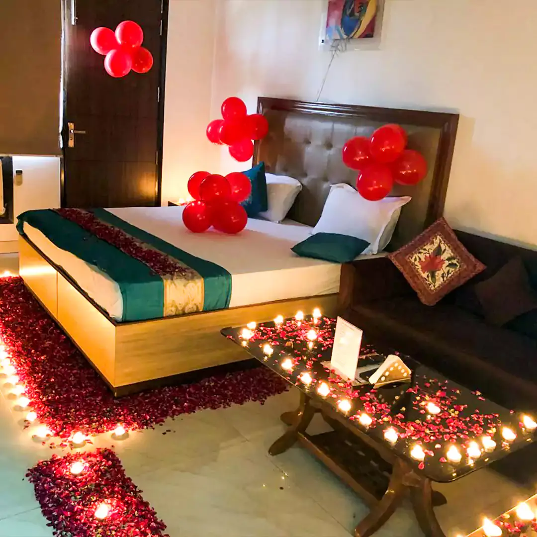 Romantic Room Decor Balloon Decoration in Raipur TogetherV